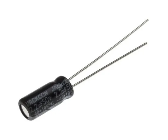 63-4998-41 RS PRO 2.2μF 50V dc Aluminium Electrolytic Capacitor, Through Hole 5 (Dia.) x 11mm +105°C 5mm 2mm 11mm 711-1416