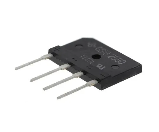 63-4979-89 Vishay GSIB2580-E3/45, Bridge Rectifier, 25A 800V, 4-Pin GSIB-5S GSIB2580-E3/45