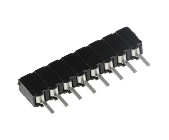 63-5081-31 Samtec CES Series 2.54mm Pitch 8 Way 1 Row Straight PCB Socket, Through Hole, Through Hole Termination CES-108-01-T-S