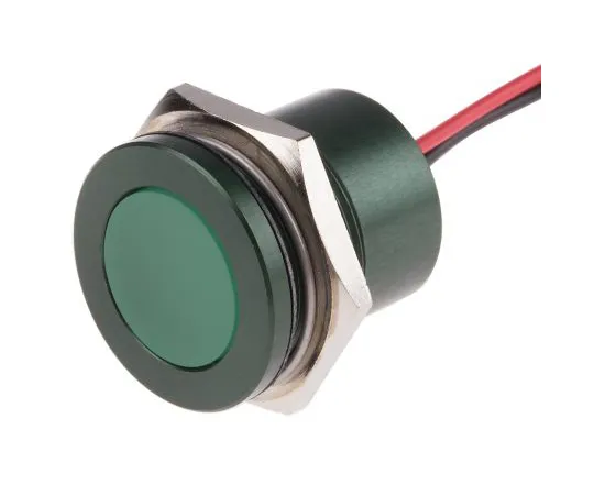 63-5167-59 RS PRO Green Indicator, 24 V ac/dc, 22mm Mounting Hole Size, Lead Wires Termination, IP67 898-7734