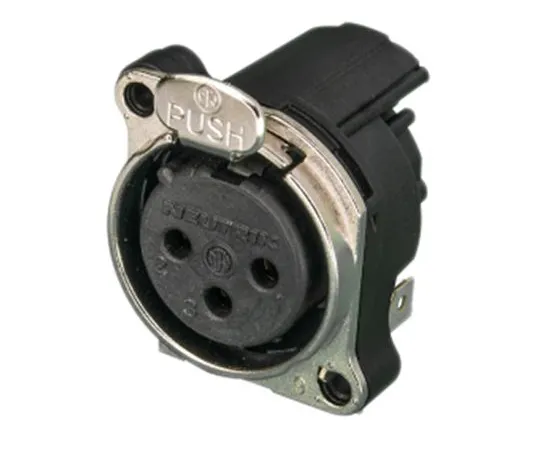 63-5174-17 Neutrik 3 Way PCB Mount XLR Connectors, Female, Gold Plated Contacts,