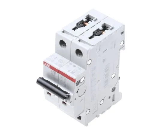 63-5050-43 ABB System M Pro S200 MCB Mini Circuit Breaker 2P, 16 A, 6 kA, Curve C S202-C16