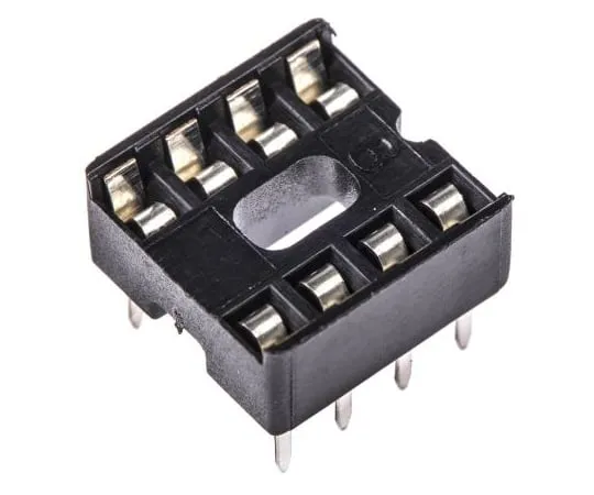 63-4940-33 ASSMANN WSW 2.54mm Pitch Vertical 8 Way, Through Hole Stamped Pin Open Frame IC Dip Socket, 1A A 08-LC-TT
