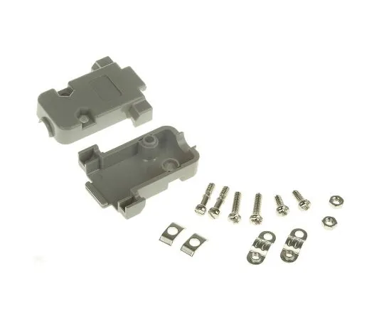 63-5134-32 MH Connectors MHCCOV Series ABS D-sub Connector Hood, 9 Way, Strain Relief MHCCOV-09SC-LG