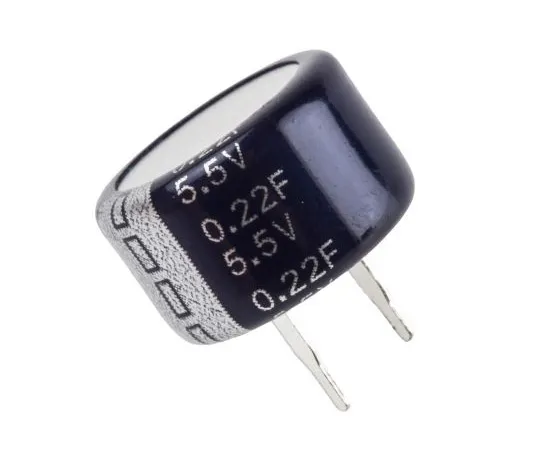 63-5084-56 Cooper Bussmann 0.22F Supercapacitor EDLC -20 → +80% Tolerance Supercap KW Series 5.5V dc Through Hole KW-5R5C224-R