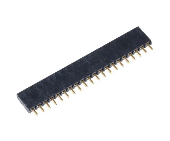 63-5080-11 Samtec SSQ Series 2.54mm Pitch 20 Way 1 Row Straight PCB Socket, Through Hole, Solder Termination SSQ-120-01-G-S