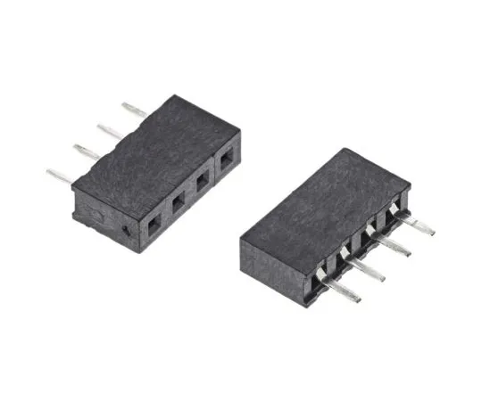 63-4950-74 HARWIN 2mm Pitch 4 Way 1 Row Straight PCB Socket, Through Hole, Solder Termination M22-7130442