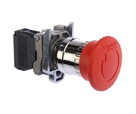 63-5109-85 Schneider Electric Harmony, Red, Twist to Reset 40mm Mushroom Head Emergency Button XB4BS8442