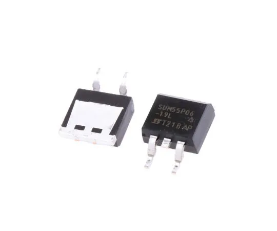 63-4997-40 SUM55P06-19L-E3 P-Channel MOSFET, 55 A, 60 V, 3-Pin D2PAK Vishay SUM55P06-19L-E3