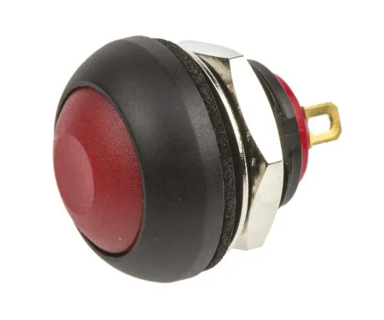 63-5035-30 RS PRO 1NC Momentary Miniature Push Button Switch, IP67, 13.6 (Dia.)mm, Panel Mount, 32/50/125V ac 734-6710