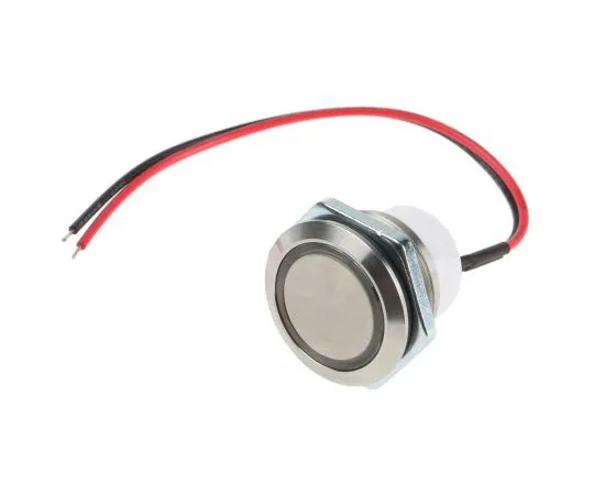 63-4983-66 ITW Single Pole Single Throw (SPST) Momentary Red LED Push Button Switch, IP67, 17.98 (Dia.)mm, Panel Mount 48M 112R