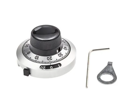 63-5038-10 Bourns Potentiometer Knob, Dial Type, 46mm Knob Diameter, Black, 6.35mm Shaft H-46-6A