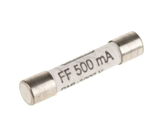 63-5036-89 SIBA, 500mA Ceramic Cartridge F***, 6.3 x 32mm, Speed FF 70-172-40/0.5A
