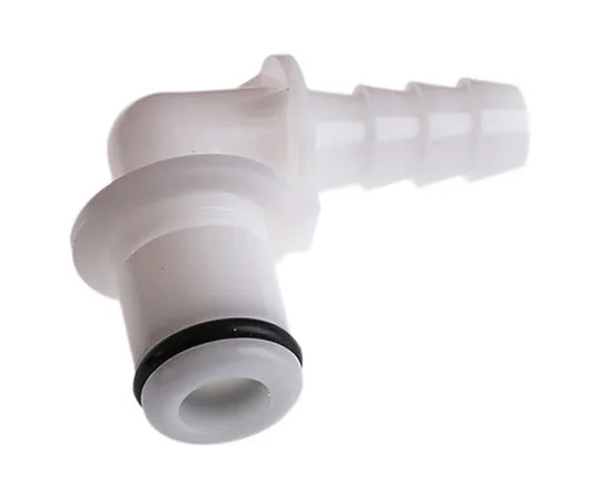 63-5078-70 Elbow Male Hose Coupling Coupling Insert - Non-Valved, Hose Barb, Acetal PLC230-04