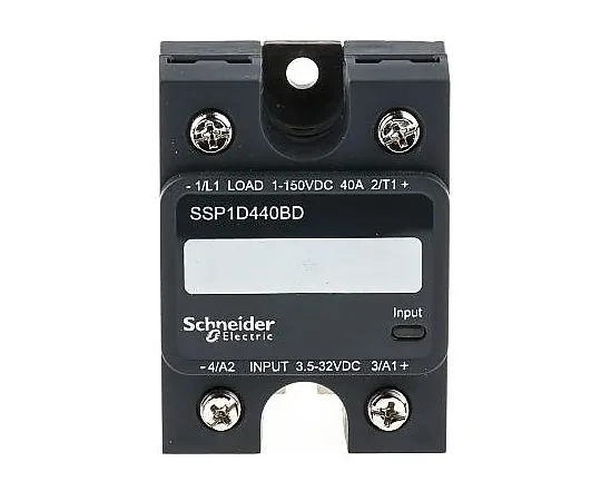 63-5171-59 Schneider Electric 40 A SPNO Solid State Relay, DC, Panel Mount, MOSFET, 150 V dc Maximum Load SSP1D440BD