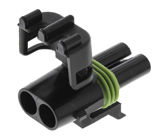 63-5114-47 Delphi Weather-Pack Series, 1 Row 2 Way Cable Mount Socket Connector, with Crimp Termination Method 12015792
