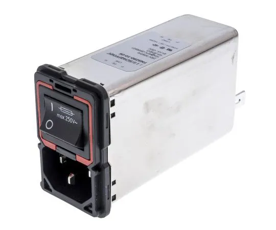 63-5107-02 Male IEC/EN 60601-1 IEC Filter Panel Mount 5 x 20mm,Faston,Rated At 10A,250 V ac Operating Frequency 50 → 400Hz FN9290-10-06