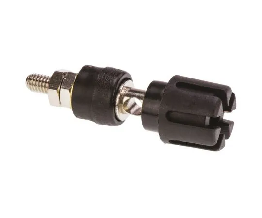 63-4941-65 RS PRO 4mm Black Terminal Post, 30A, 2BA Thread 677-8740