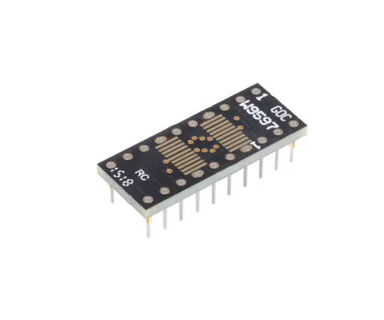 63-5047-22 Winslow Straight Through Hole Mount 0.65 mm, 2.54 mm Pitch IC Socket Adapter, 20 Pin Female SOP to 20 Pin Male DIP W9597RC