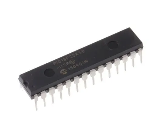 63-5098-89 Microchip PIC18F25K50-I/SP, 8bit PIC Microcontroller, 48MHz, 32 kB Flash, 28-Pin SPDIP PIC18F25K50-I/SP