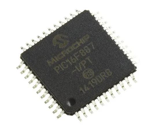63-5158-54 Microchip, 8bit PIC Microcontroller, 20MHz, 8192 words Flash, 44-Pin TQFP PIC16F887-I/PT