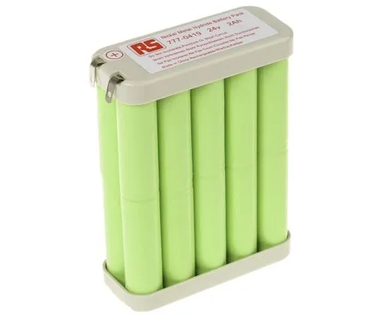 63-5091-92 RS PRO 24V NiMH AA Rechargeable Battery Pack, 2Ah 777-0419