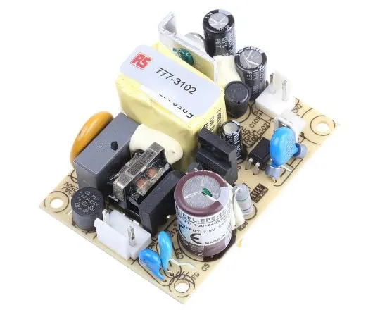 63-5091-95 Mean Well 15W 1 Output Embedded Switch Mode Power Supply SMPS, 2A, 7.5V dc Open Frame EPS-15-7.5