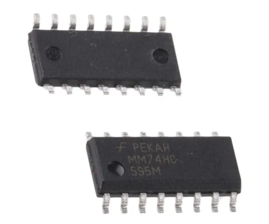 63-5040-88 ON Semiconductor MM74HC595MX 8-stage Shift Register, Serial/Parallel, Uni-Directional, 16-Pin SOIC MM74HC595MX