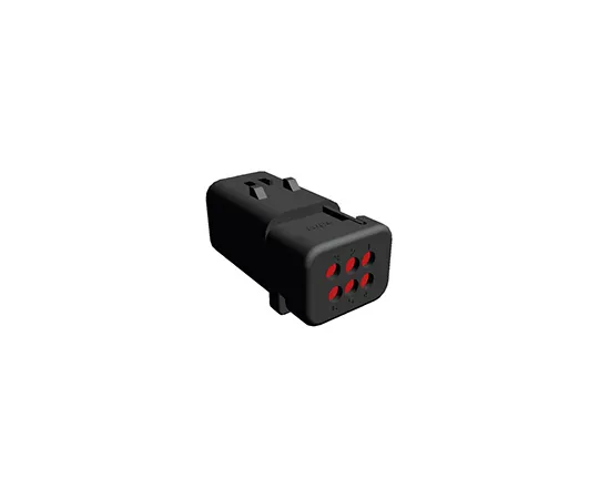63-5028-36 TE Connectivity AMPSEAL 16 Series, 2 Row 6 Way Clip Mount Plug Housing 776434-1