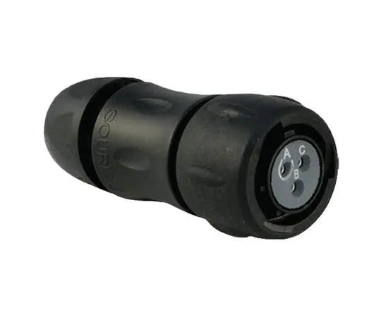 63-5175-31 Souriau UTS Series Cable Mount Connector, 3 contacts Socket UTS6JC12E3S