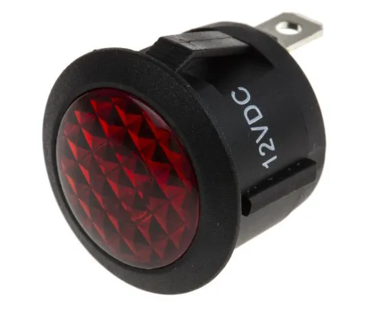 63-5108-40 RS PRO Red Incandescent Indicator, 12 V dc, 20.6mm Mounting Hole Size, Lead Pins Termination 793-2553