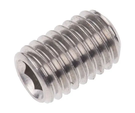 63-6555-96 Plain Stainless Steel Hex Socket Set M8 x 12mm Grub Screw 137-865
