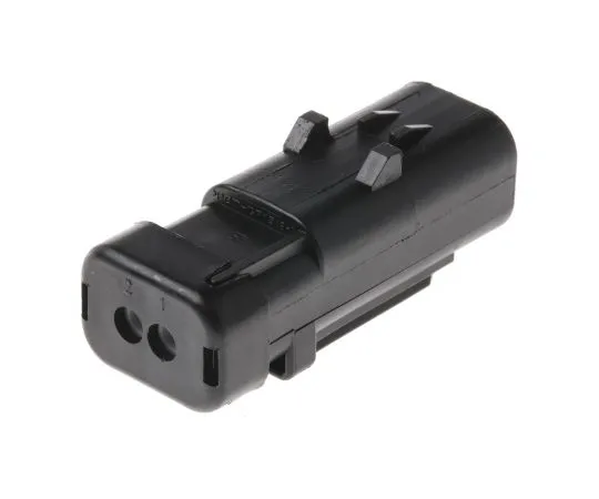63-5028-40 TE Connectivity AMPSEAL 16 Series, 1 Row 2 Way Clip Mount Plug Housing 776534-1