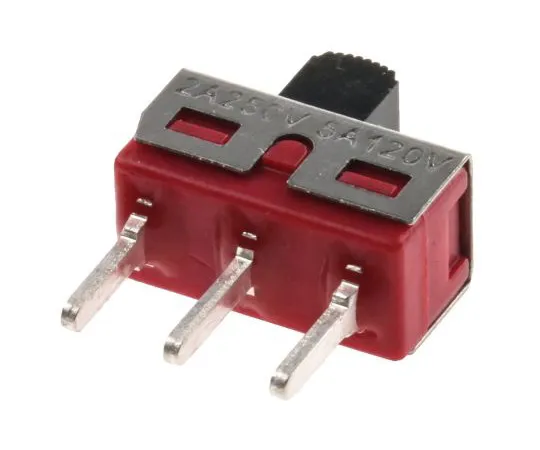 63-5036-31 PCB Slide Switch Single Pole Double Throw (SPDT) Latching 5 A @ 28 V dc Top 734-7292