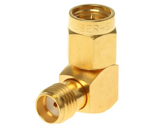 63-5010-79 Right Angle 50Ω RF Adapter SMA Plug to SMA Socket 0 → 18GHz 53_SMA-50-0-2/111_NE
