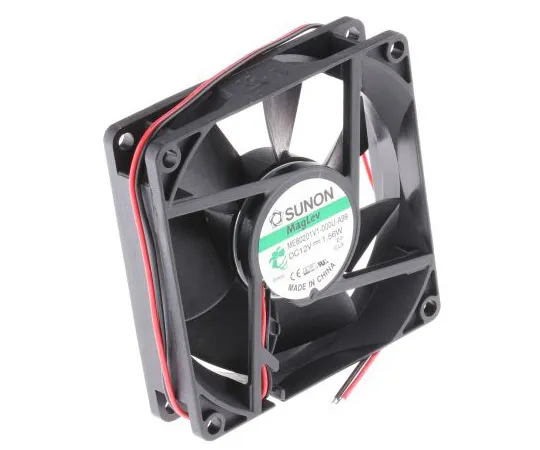 63-5067-18 Sunon ME Series Axial Fan, 80 x 80 x 20mm, 61.2m³/h, 1.56W, 12 V dc ME80201V1-000U-A99