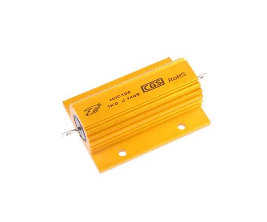 63-5020-54 TE Connectivity HSC100 Series Aluminium Ho***d Solder Lug Wire Wound Panel Mount Resistor, 1kΩ ±5% 100W HSC1001K0J