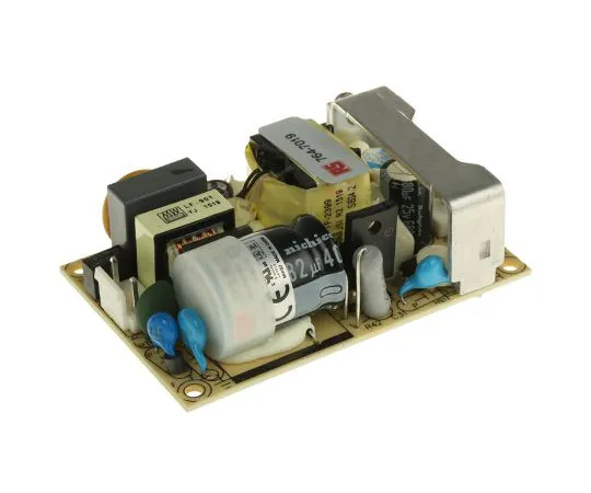 63-5079-74 Mean Well 36W 1 Output Embedded Switch Mode Power Supply SMPS, 3A, 12V dc Open Frame EPS-35-12