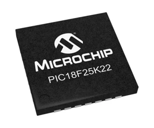63-4985-30 Microchip, 8bit PIC Microcontroller, 16MHz, 32.768 kB, 256 B Flash, 28-Pin QFN PIC18F25K22-I/ML