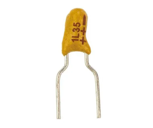 63-4959-40 Vishay Tantalum Capacitor 1μF 35V dc MnO2 Solid ±20% Tolerance 489D Series 489D105X0035B6VE3