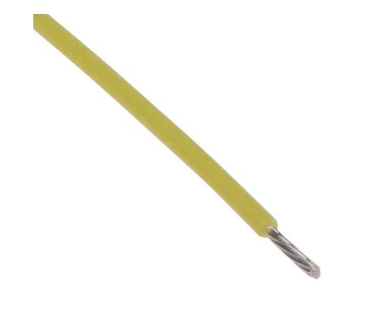 63-5141-80 RS PRO PTFE Equipment Wire 0.08 mm² CSA, Yellow 100m Reel 841-7140