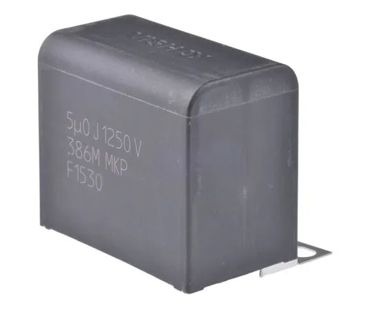 63-5091-45 Vishay 5μF Polypropylene Capacitor PP 1.25kV dc ±5% Tolerance MKP386M Series MKP386M550125YT4