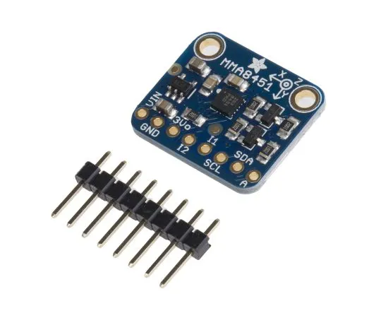 63-5171-96 MMA8451 2019 ADAFRUIT INDUSTRIES, 3-Axis Accelerometer, I2C, 16-Pin Module 2019