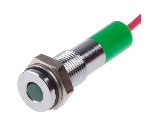 63-4977-96 RS PRO Green Indicator, 24 V dc, 6mm Mounting Hole Size, Lead Wires Termination, IP67 700-1827