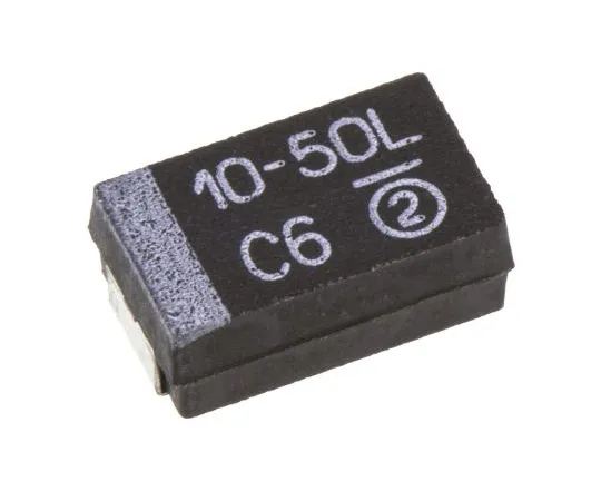 63-4959-12 Vishay Tantalum Capacitor 10μF 50V dc MnO2 Solid ±10% Tolerance 293D Series 293D106X9050D2TE3