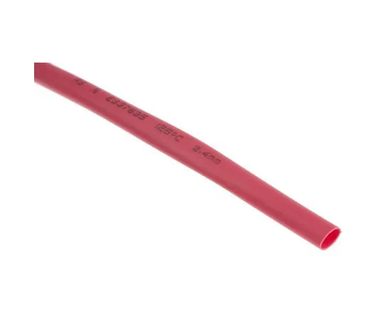 63-4979-56 RS Red No Heat Shrink Tubing 2.4mm Sleeve Dia. x 10m Length 2:1 Ratio 700-4670