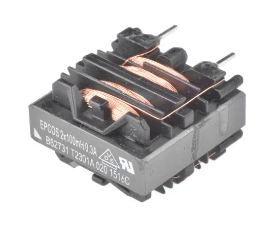 63-5155-06 EPCOS 100 mH -30 → +50% Ferrite Power Line Choke, Max SRF:10kHz, 300mA Idc, 6.6Ω Rdc B82731T B82731T2301A020