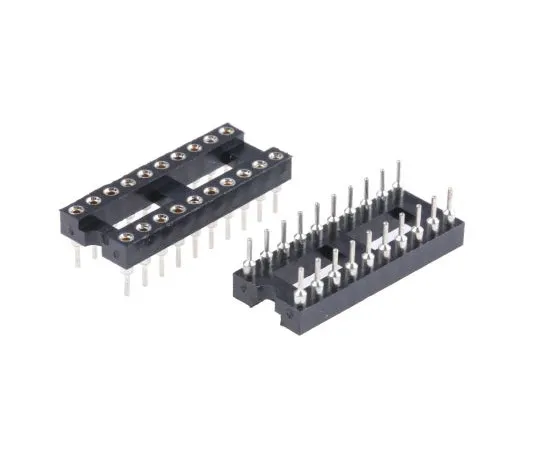 63-4940-46 ASSMANN WSW 2.54mm Pitch Vertical 20 Way, Through Hole Turned Pin Open Frame IC Dip Socket, 3A AR 20 HZL-TT