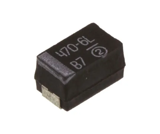 63-4959-37 Vishay Tantalum Capacitor 470μF 6.3V dc MnO2 Solid ±20% Tolerance 293D Series 293D477X06R3E2TE3