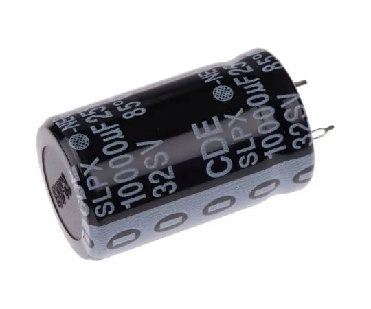 63-5048-68 Cornell-Dubilier 10000μF 25V dc Aluminium Electrolytic Capacitor, Through Hole 22 (Dia.) x 35mm +85°C 22mm 10mm SLPX103M025A5P3